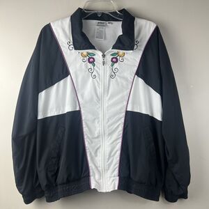 Vintage 1997 Prince Sportswear Colorblock Embroidered Track Jacket Size Large